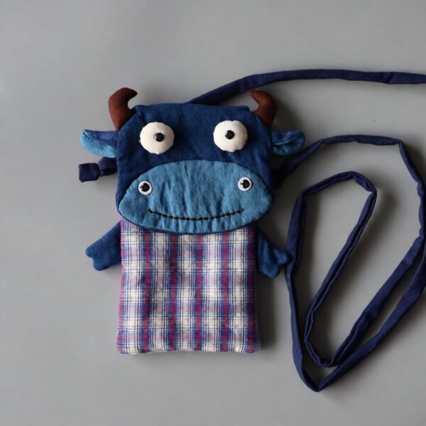 Mini-sac bandoulière en tissu en forme de vache