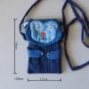 Mini-sac bandoulière en tissu en forme de singe