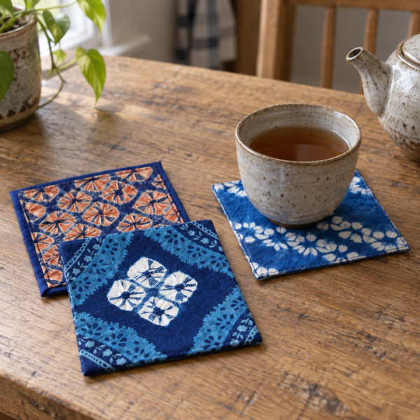 dessous_de_verre Dessous de verre indigo Zharan